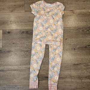 Matilda Jane Floral Kids Pajamas - Pink and Yellow